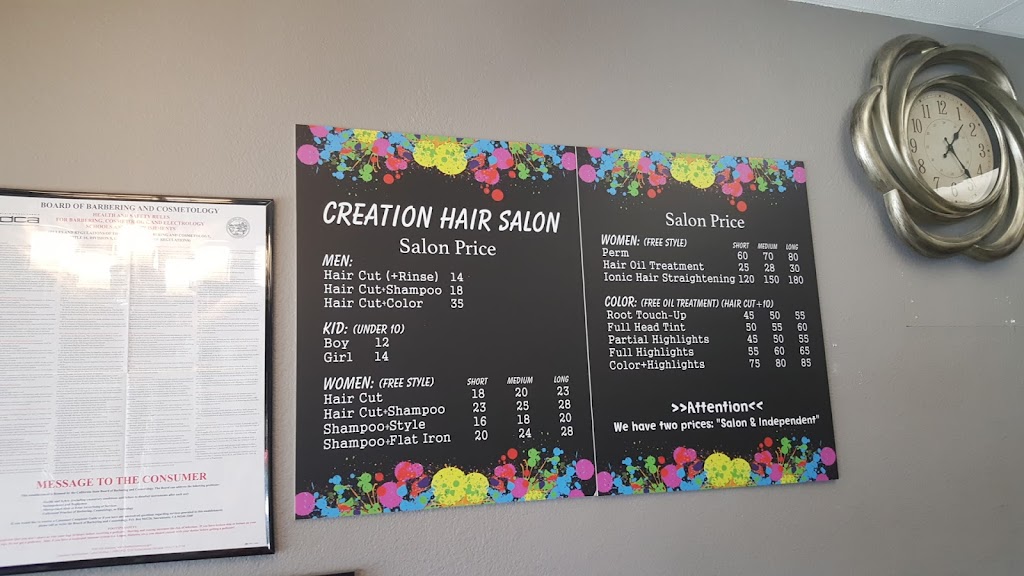 Creation Hair Salon | 9766 19th St, Rancho Cucamonga, CA 91737, USA | Phone: (909) 827-1647 Creation Hair Salon | 9766 19th St, Rancho Cucamonga, CA 91737, USA | Phone: (909) 827-1647