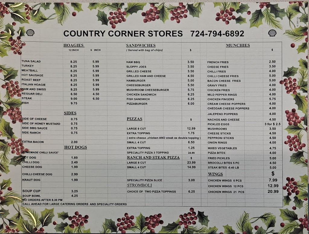 Country Corner Store | 2678 William Flinn Hwy, Slippery Rock, PA 16057, USA | Phone: (724) 794-6892