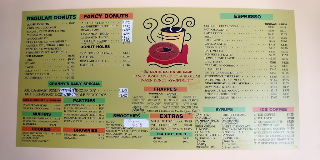 Grannys Donuts & Bakery | 1692 NC-68, Oak Ridge, NC 27310, USA | Phone: (336) 643-9591