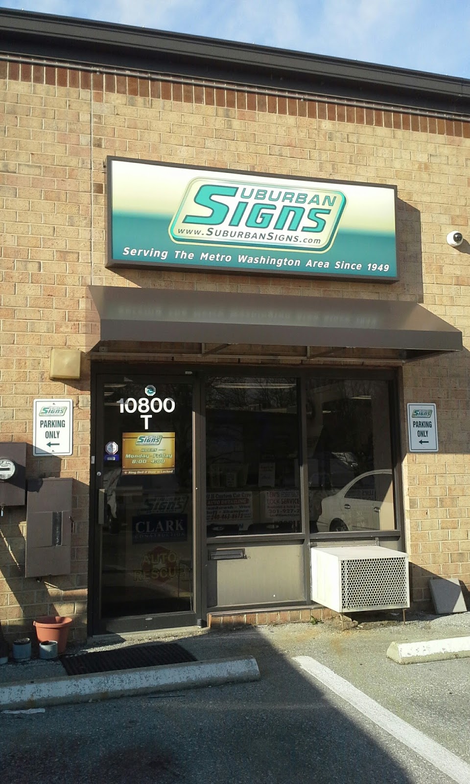 Suburban Signs, Inc | 10800 Hanna St bldg b suite t, Beltsville, MD 20705, USA | Phone: (301) 474-5051