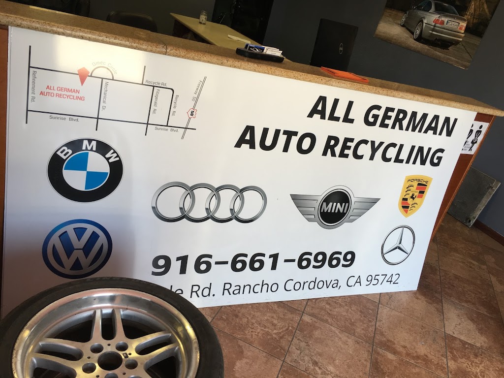 All German & Japanes Auto Recycling | 3715 Recycle Rd, Rancho Cordova, CA 95742 | Phone: (916) 661-6969