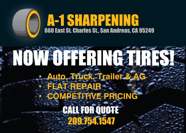 A-1 Sharpening & Small Engine Repair, LLC | 660 E St Charles St, San Andreas, CA 95249, USA | Phone: (209) 754-1547