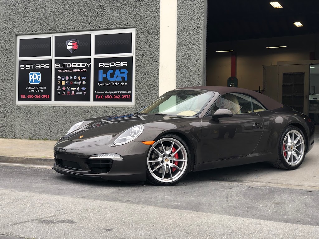 5 Stars Auto Body Repair | 1175 Shasta St, Redwood City, CA 94063, USA | Phone: (650) 362-3928