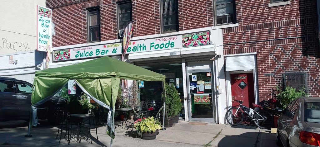 Mother Earth Juice Bar & Health Food Cafe | Entrance around corner from Thai Restaurant, 116-03 Metropolitan Ave, Queens, NY 11418, USA | Phone: (347) 494-5485