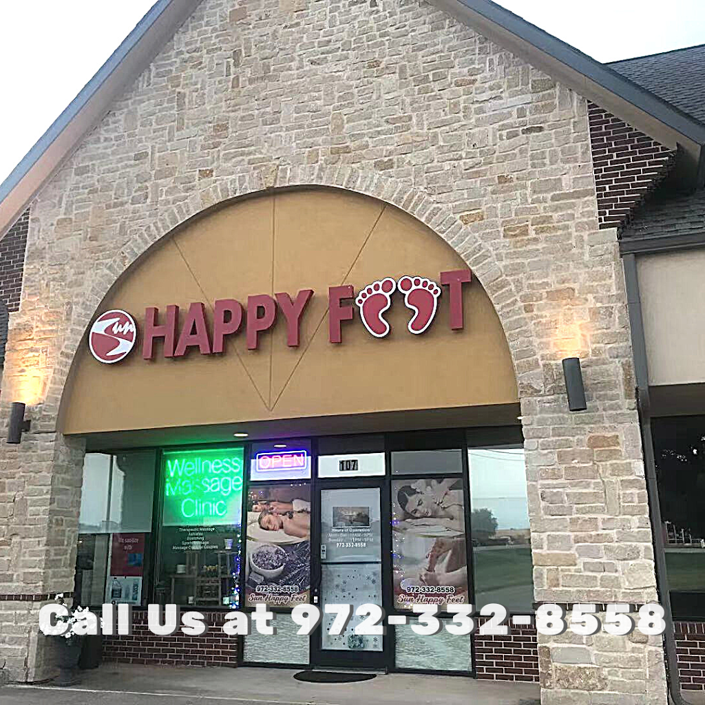 Sun Happy Feet Wellness Massage | 431 E Stacy Rd Ste 107, Fairview, TX 75069, USA | Phone: (972) 332-8558