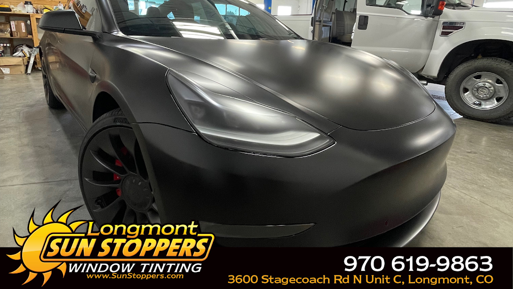 Sun Stoppers Window Tinting & Clear Bra Longmont | 3600 Stagecoach Rd N UNIT C, Longmont, CO 80504 | Phone: (970) 619-9863