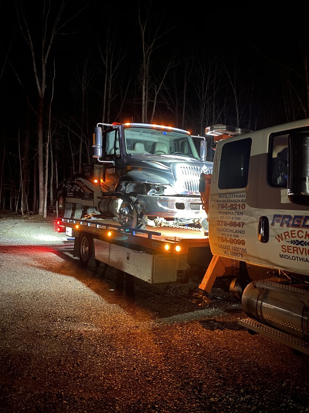 Freds Wrecker Service LLC | 1371 King William Woods Rd, Midlothian, VA 23113, USA | Phone: (804) 794-8210