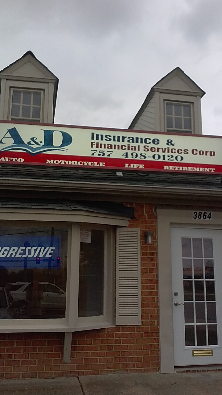 A & D Insurance SR22 FR44 | 3864 Holland Road, Virginia Beach, VA 23452, USA | Phone: (757) 498-0120