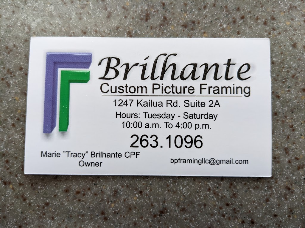 Brilhante Custom Picture Framing | Parking lot, 1247 Kailua Rd #2a, Kailua, HI 96734, USA | Phone: (808) 263-1096