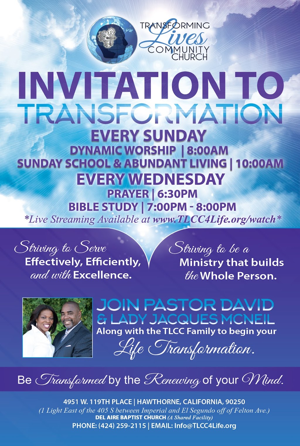 Transforming Lives Ministries (TLM) | 1909 W Imperial Hwy, Los Angeles, CA 90047, USA | Phone: (424) 259-2115