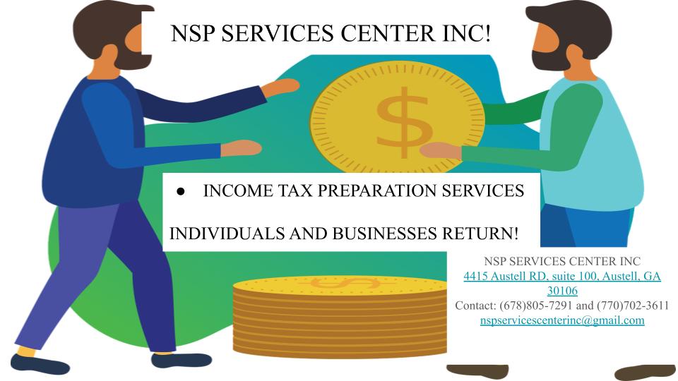 NSP Services center Inc | 4415 Austell Rd suite 100, Austell, GA 30106, USA | Phone: (770) 702-3611