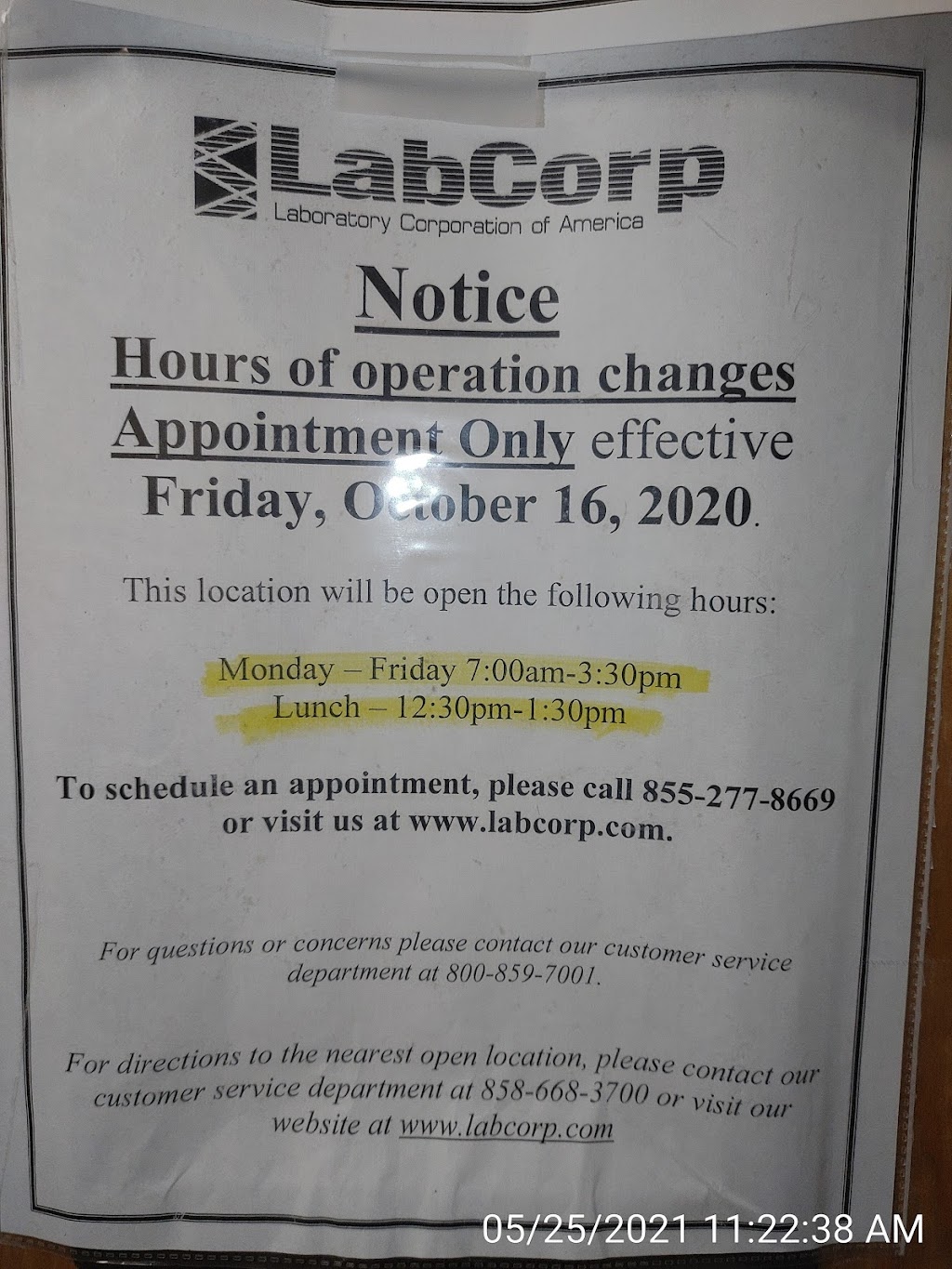 Labcorp | 4165 Blackhawk Plaza Cir #165, Danville, CA 94506, USA | Phone: (925) 964-9074