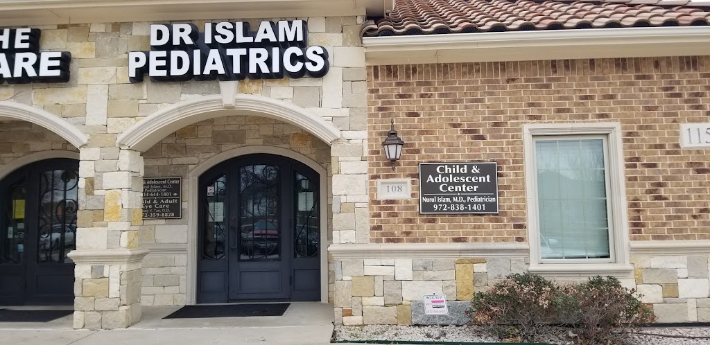 Child and Adolescent Center. Nurul Islam, MD | 1150 North Watters Road STE 108, Allen, TX 75013, USA | Phone: (214) 644-1801