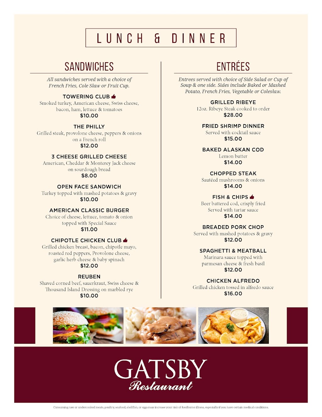 Gatsby Restaurant | 1420 Mountaineer Cir, New Cumberland, WV 26047, USA | Phone: (304) 387-8000