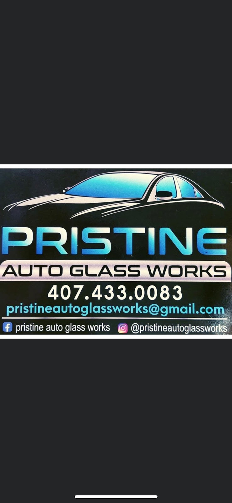 Pristine Auto Glass Works | 3601 Santa Barbara Rd, Kissimmee, FL 34746, USA | Phone: (407) 433-0083