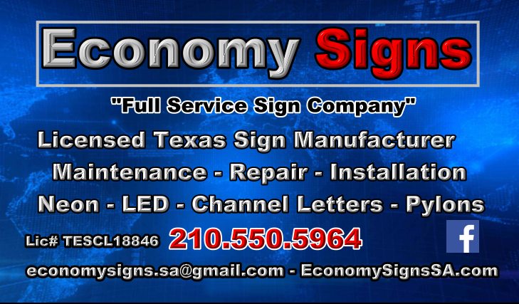 Economy Signs | 2020 S Brazos St, San Antonio, TX 78207, USA | Phone: (210) 550-5964