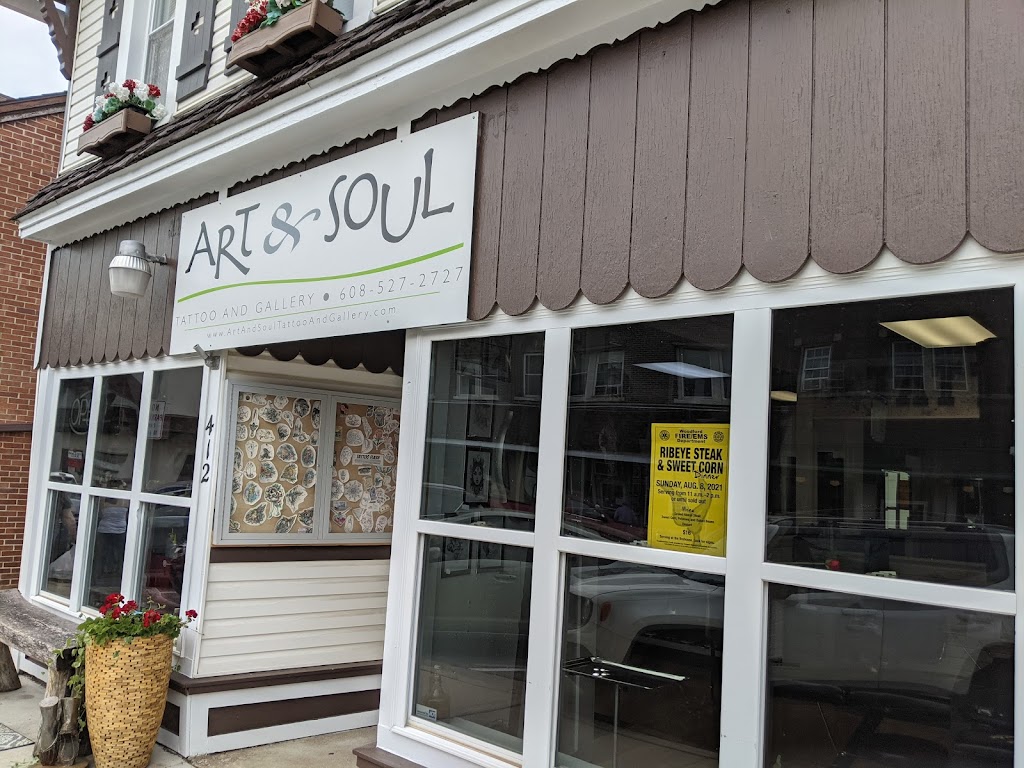 Art & Soul Tattoo And Gallery | 412 2nd St, New Glarus, WI 53574, USA | Phone: (608) 527-2727