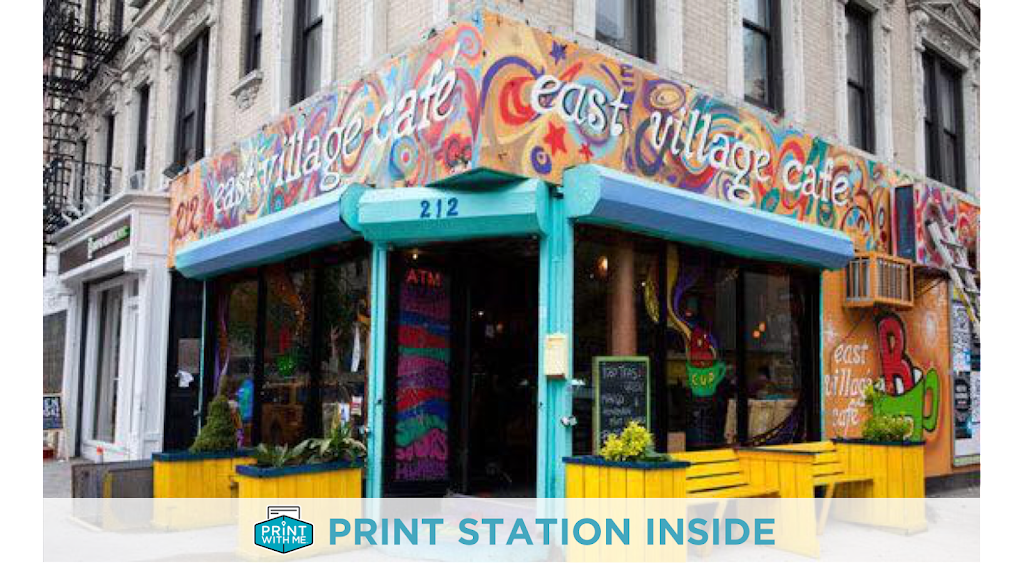 PrintWithMe Print Kiosk at B Cup Cafe | 212 Avenue B, New York, NY 10009 | Phone: (773) 797-2118