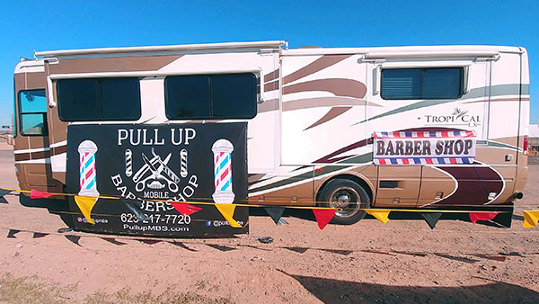 Pull Up Mobile Barber Shop | 2209 N 99th Ave, Phoenix, AZ 85037, USA | Phone: (623) 323-7772