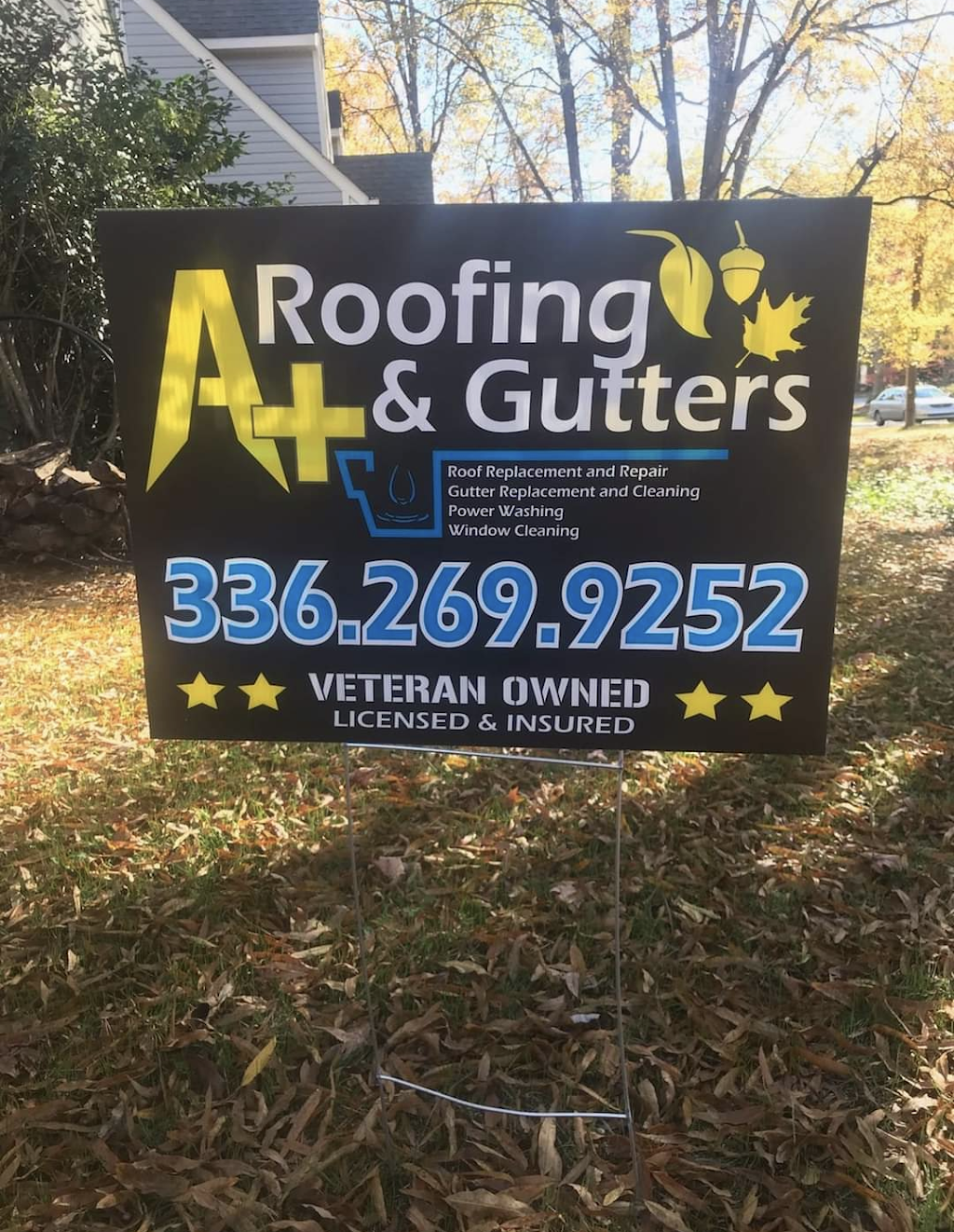 A+ Roofing/Gutter Cleaning & More | 500 Vine Ct, Mebane, NC 27302, USA | Phone: (336) 269-9252