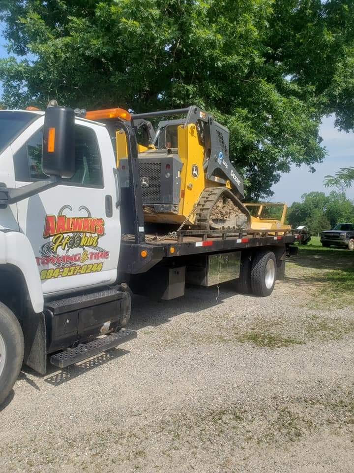 AAlways Hookin Towing & Tire LLC | 1300 Cross County Rd, Mineral, VA 23117, USA | Phone: (804) 598-4665