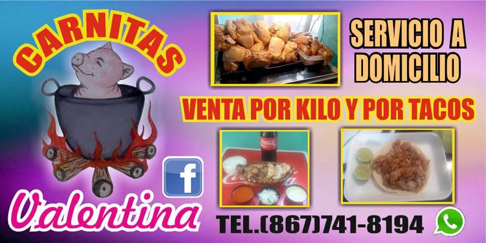 Carnitas Valentina | Calle Toribio Ortega 413, Francisco Villa, 88284 Nuevo Laredo, Tamps., Mexico | Phone: 867 741 8194