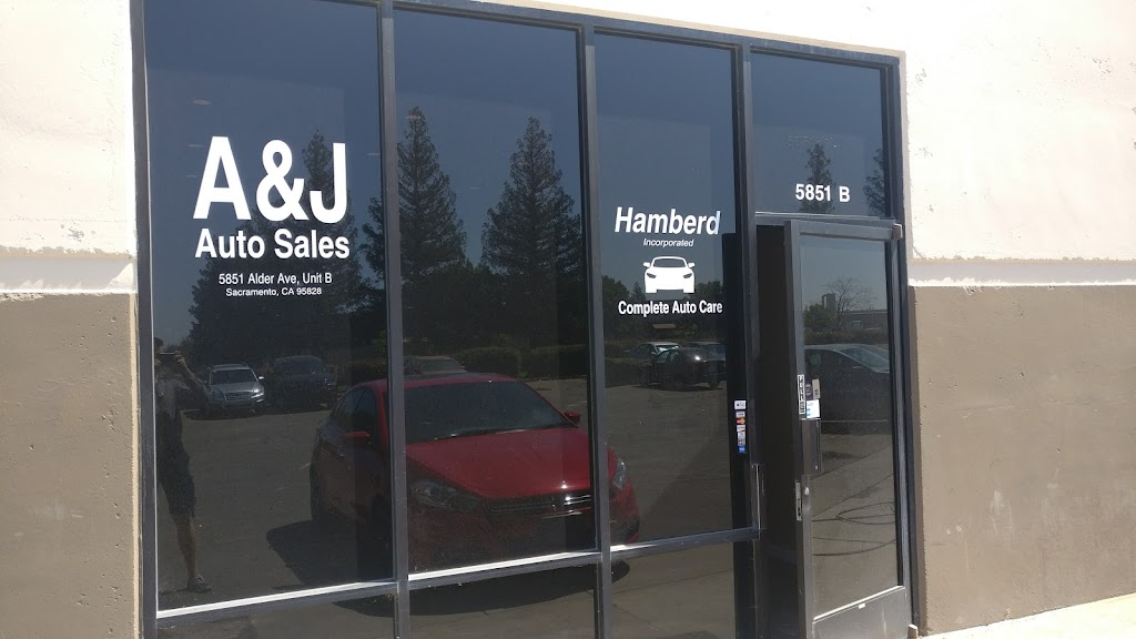 Hamberd Inc -- A&J Auto Sales | 5851 Alder Ave B, Sacramento, CA 95828 | Phone: (916) 505-7577