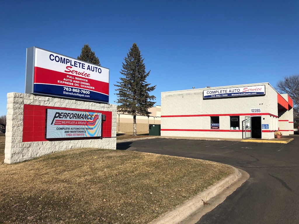 Complete Auto Service, Inc. | 12285 Aberdeen St NE, Blaine, MN 55449, USA | Phone: (763) 862-7600