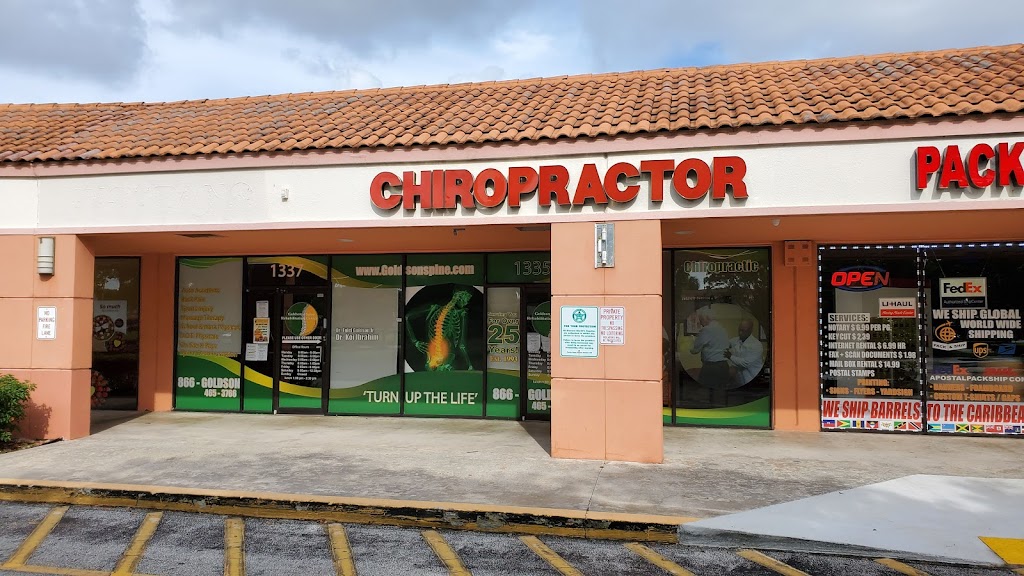 Goldson Spine Rehabilitation Center | 1335 S State Rd 7, North Lauderdale, FL 33068, USA | Phone: (954) 960-5960