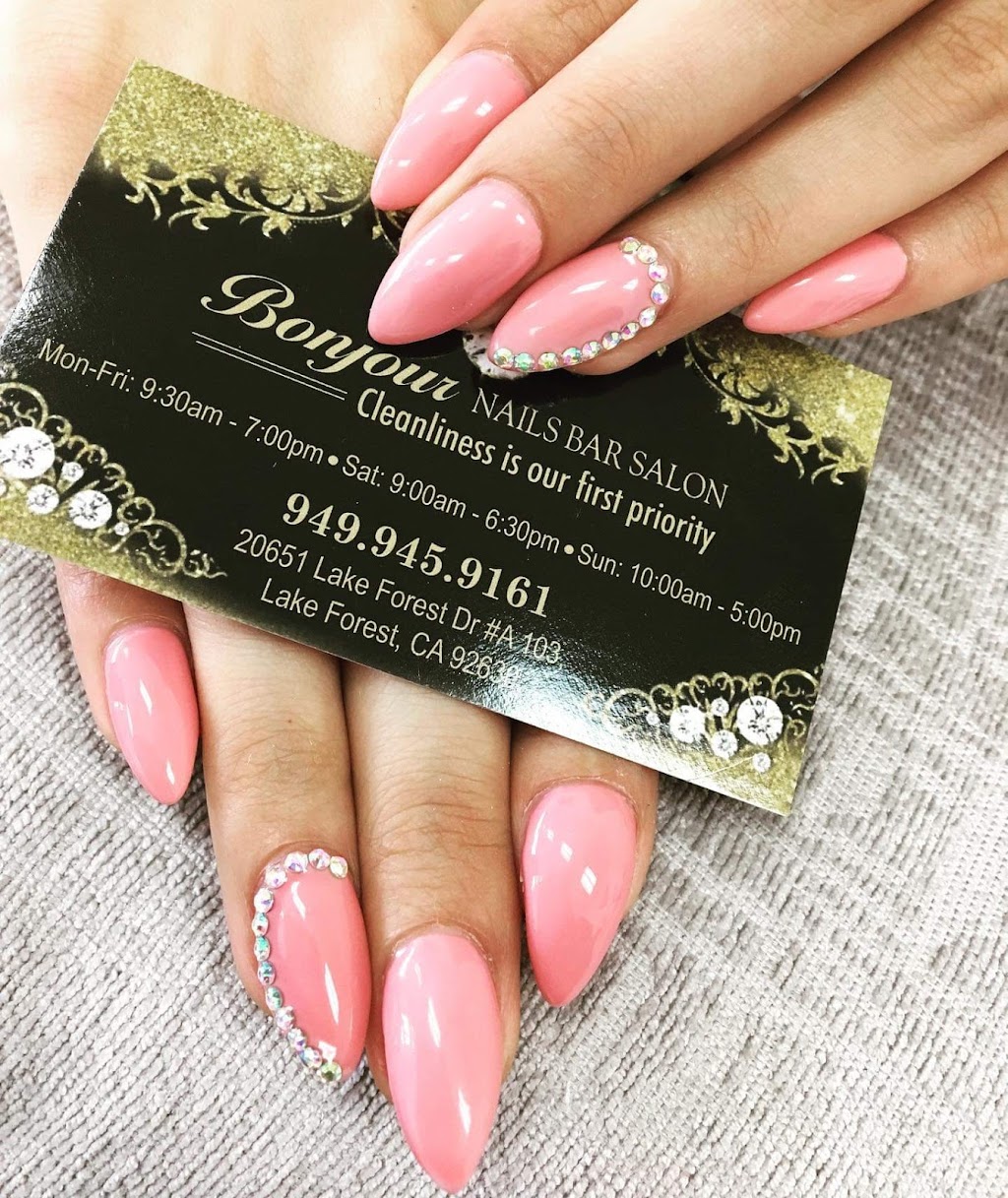 Bonjour Nails Bar Salon - Lake Forest | 20651 Lake Forest Dr A103, Lake Forest, CA 92630, USA | Phone: (949) 945-9161