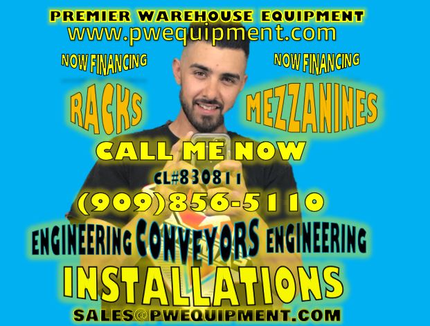 Premier Warehouse Equipment, Inc. | 16709 Colonial Dr, Fontana, CA 92336 | Phone: (909) 856-5110