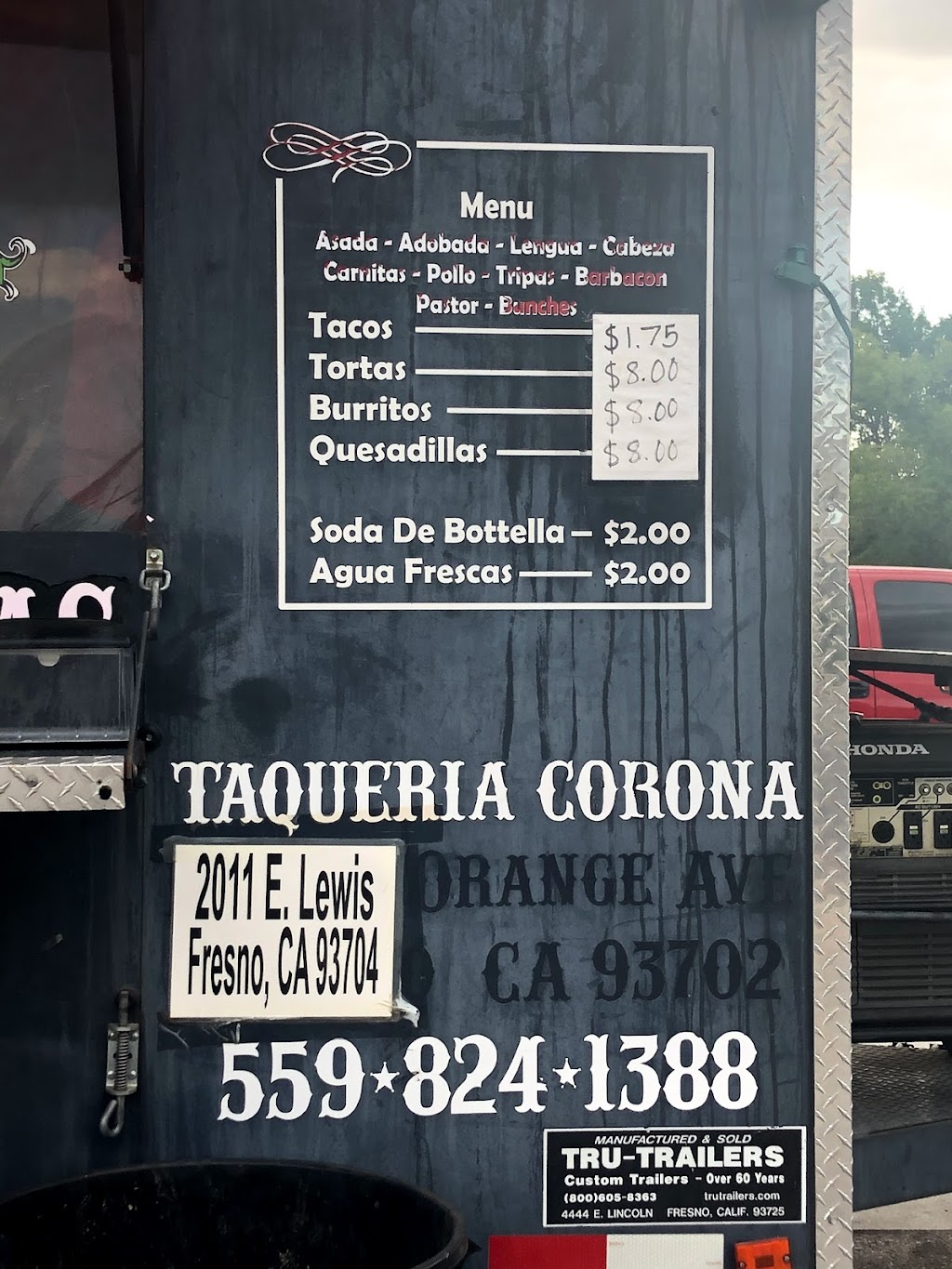Tacos Corona Truck | E Shields Ave, Fresno, CA 93703, USA | Phone: (559) 824-1388