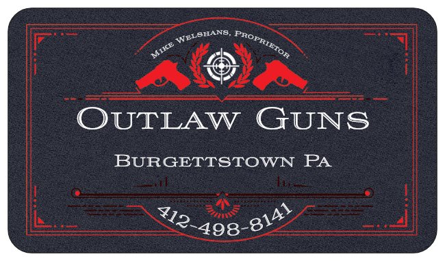 Outlaw Guns | 259 Center Ave, Burgettstown, PA 15021, USA | Phone: (412) 498-8141