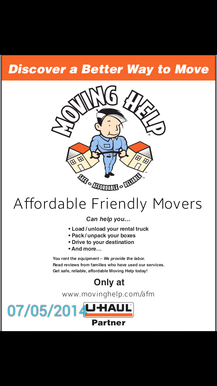 Affordable Friendly Movers | 8th St, Elyria, OH 44035, USA | Phone: (216) 233-8253