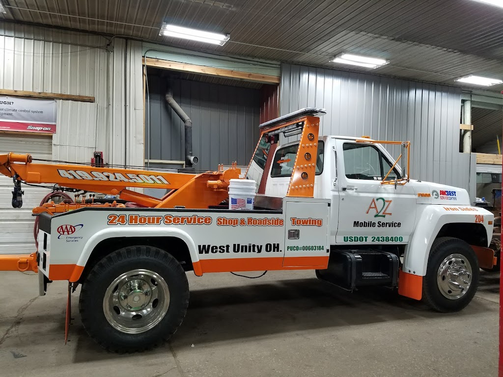 A2Z 24hrs Road Service LLC | 319 S Main St, West Unity, OH 43570, USA | Phone: (419) 800-0103