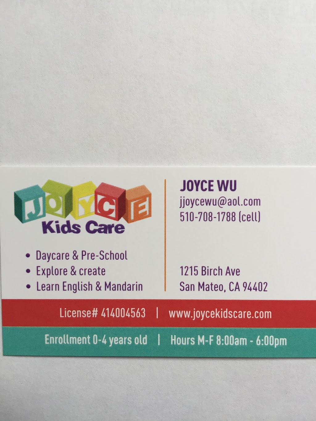 Joyce Kids Care | 1215 Birch Ave, San Mateo, CA 94402, USA | Phone: (510) 708-1788 Joyce Kids Care | 1215 Birch Ave, San Mateo, CA 94402, USA | Phone: (510) 708-1788