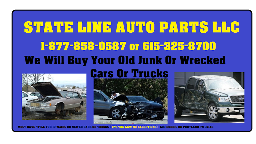 State Line Auto Parts | 500 Dorris Rd #4805, Portland, TN 37148, USA | Phone: (615) 325-8700