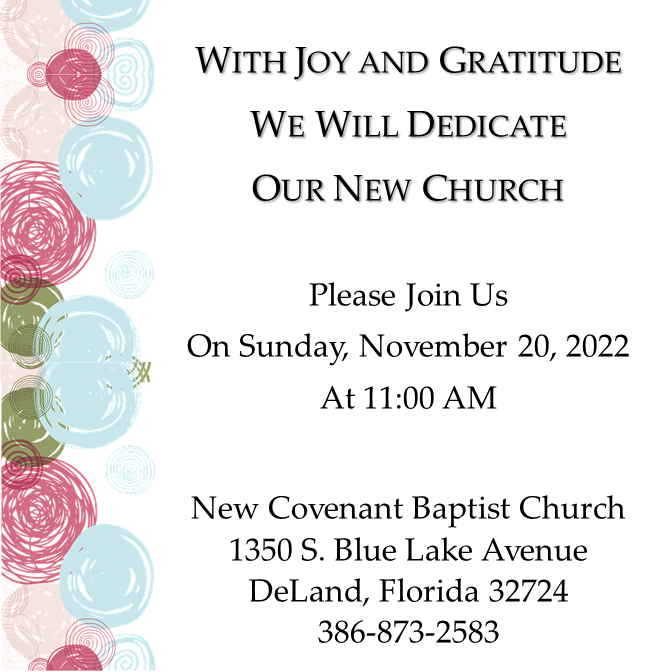 New Covenant Baptist Church of DeLand | 1350 Blue Lk Ave S, DeLand, FL 32724, USA | Phone: (386) 873-2583