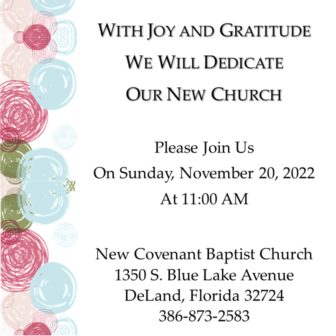 New Covenant Baptist Church of DeLand | 1350 Blue Lk Ave S, DeLand, FL 32724 | Phone: (386) 873-2583