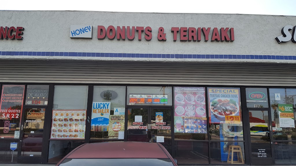 Honey Donuts and Teriyaki | 500 N Azusa Ave STE 105, West Covina, CA 91791, USA | Phone: (626) 966-8183