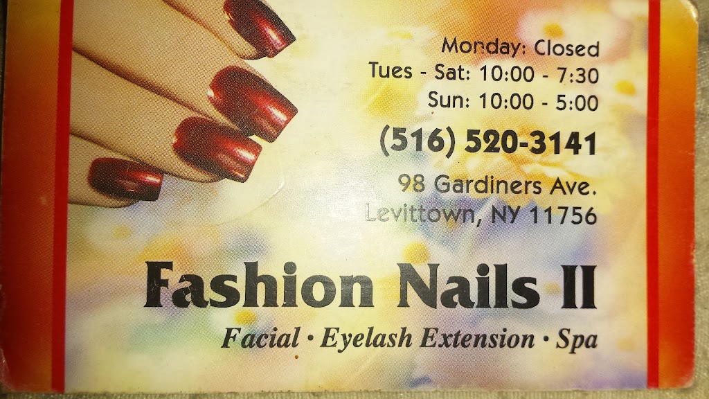 Fashion Nails ll | 98 Gardiners Ave, Levittown, NY 11756, USA | Phone: (516) 520-3141