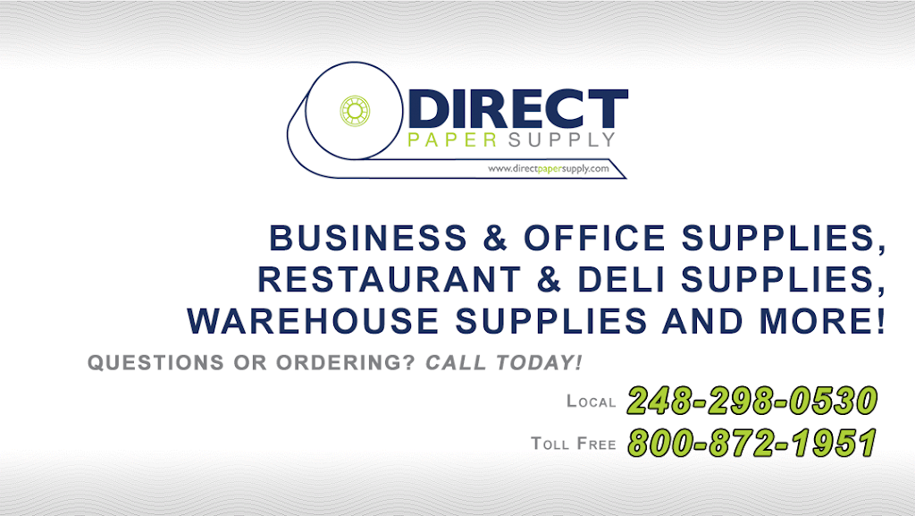 Direct Paper Supply | 13031 Prospect St, Dearborn, MI 48126, USA | Phone: (248) 298-0530