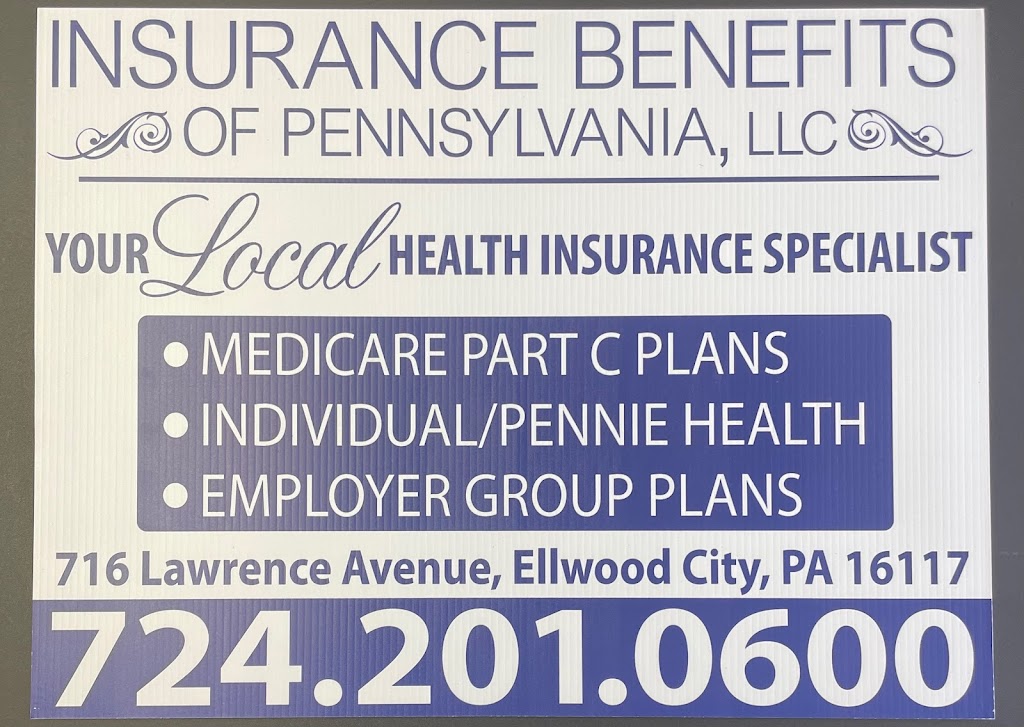 Insurance Benefits of Pennsylvania | 716 Lawrence Ave, Ellwood City, PA 16117, USA | Phone: (724) 201-0600