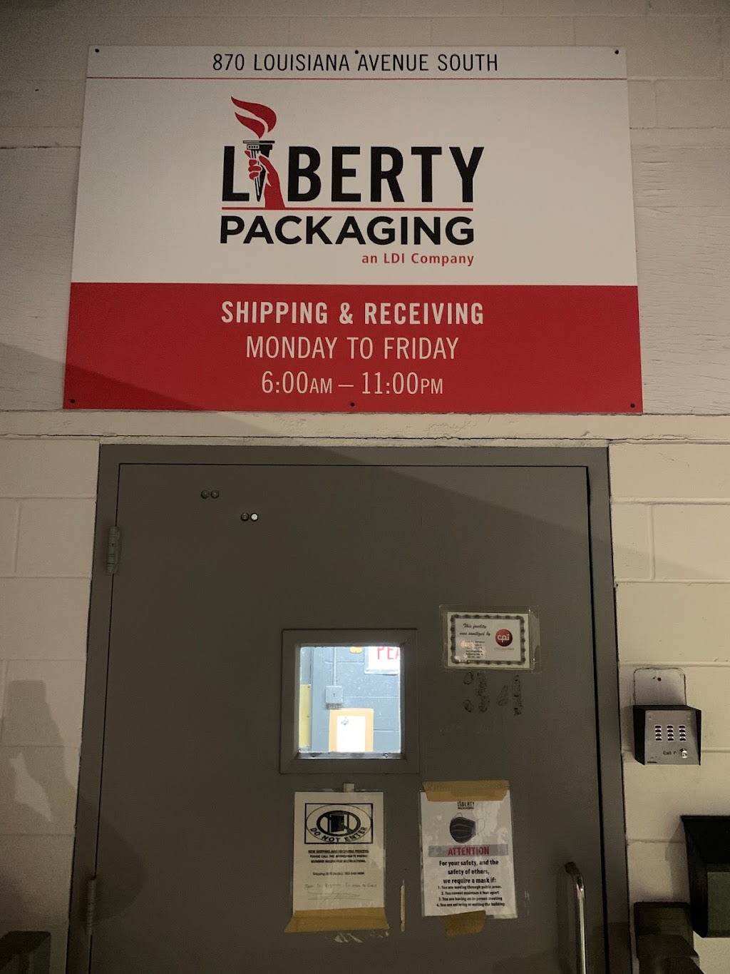 Liberty Carton Co | 870 Louisiana Ave S, Golden Valley, MN 55426, USA | Phone: (763) 540-9600