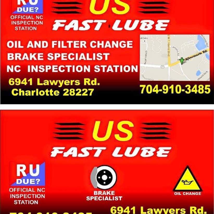 Us Fast Lube | 6941 Lawyers Rd, Charlotte, NC 28227, USA | Phone: (704) 910-3485