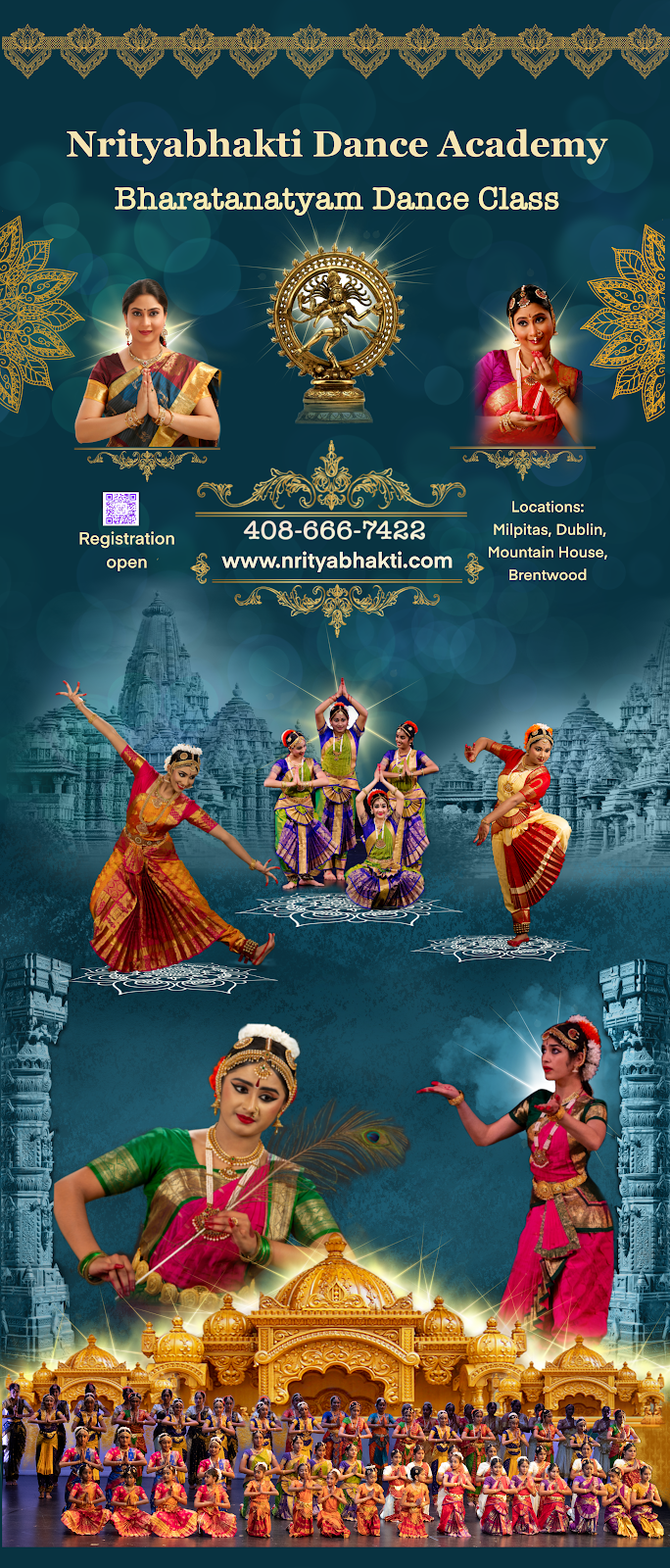 Nrityabhakti Dance Academy | 716 W Aquino Way, Mountain House, CA 95391, USA | Phone: (408) 666-7422