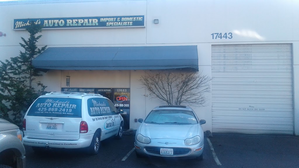 Michaels Auto Repair | 17443 NE 70th St, Redmond, WA 98052 | Phone: (425) 869-2419