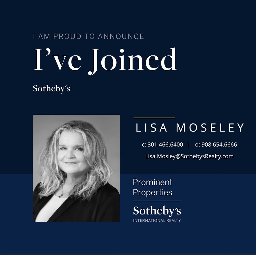 Lisa Moseley Prominent Properties Sothebys International Realty | 9 John St, Metuchen, NJ 08840, USA | Phone: (301) 466-6400