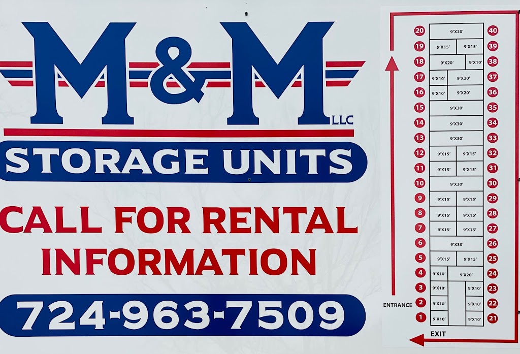 M & M Storage LLC | 17 Hazel Kirk Rd, Monongahela, PA 15063, USA | Phone: (724) 963-7509
