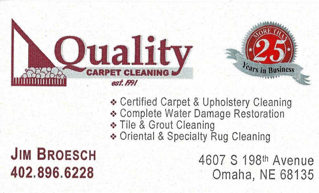 Quality Carpet Cleaning Omaha | 4607 198th Ave, Omaha, NE 68135, USA | Phone: (402) 896-6228